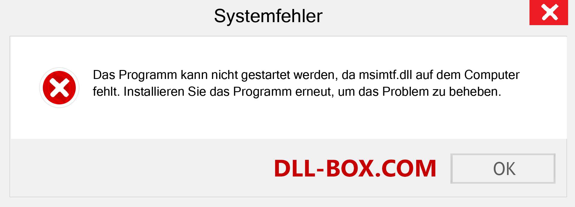 msimtf.dll-Datei fehlt?. Download für Windows 7, 8, 10 - Fix msimtf dll Missing Error unter Windows, Fotos, Bildern